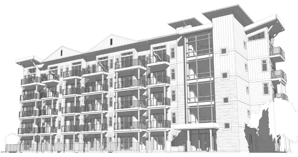 McGill Ridge Purcell Building black and white rendering