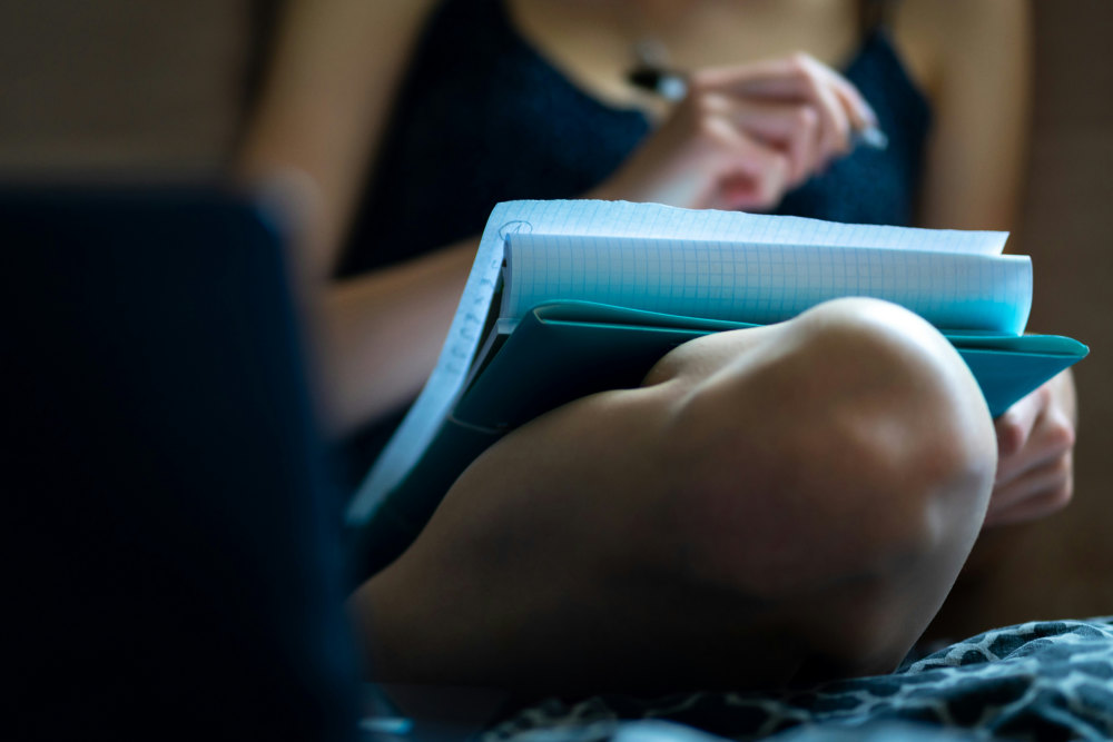 Thompson Rivers University student studying